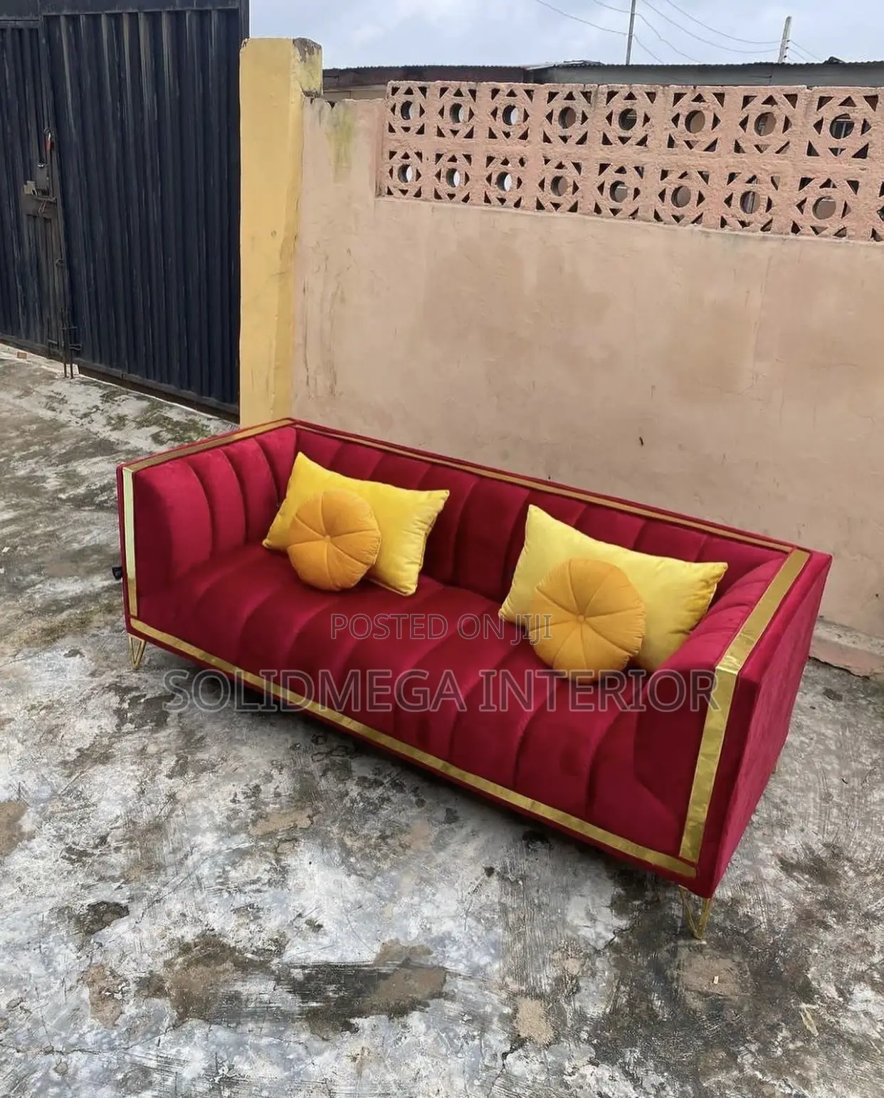 Solid Interior Single 2 Seater Sofa