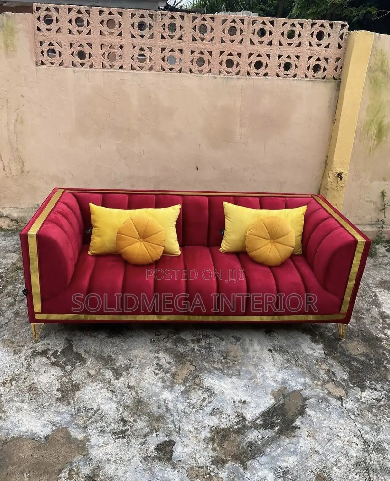 Solid Interior Single 2 Seater Sofa