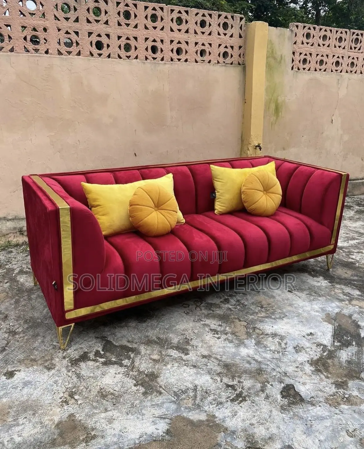 Solid Interior Single 2 Seater Sofa