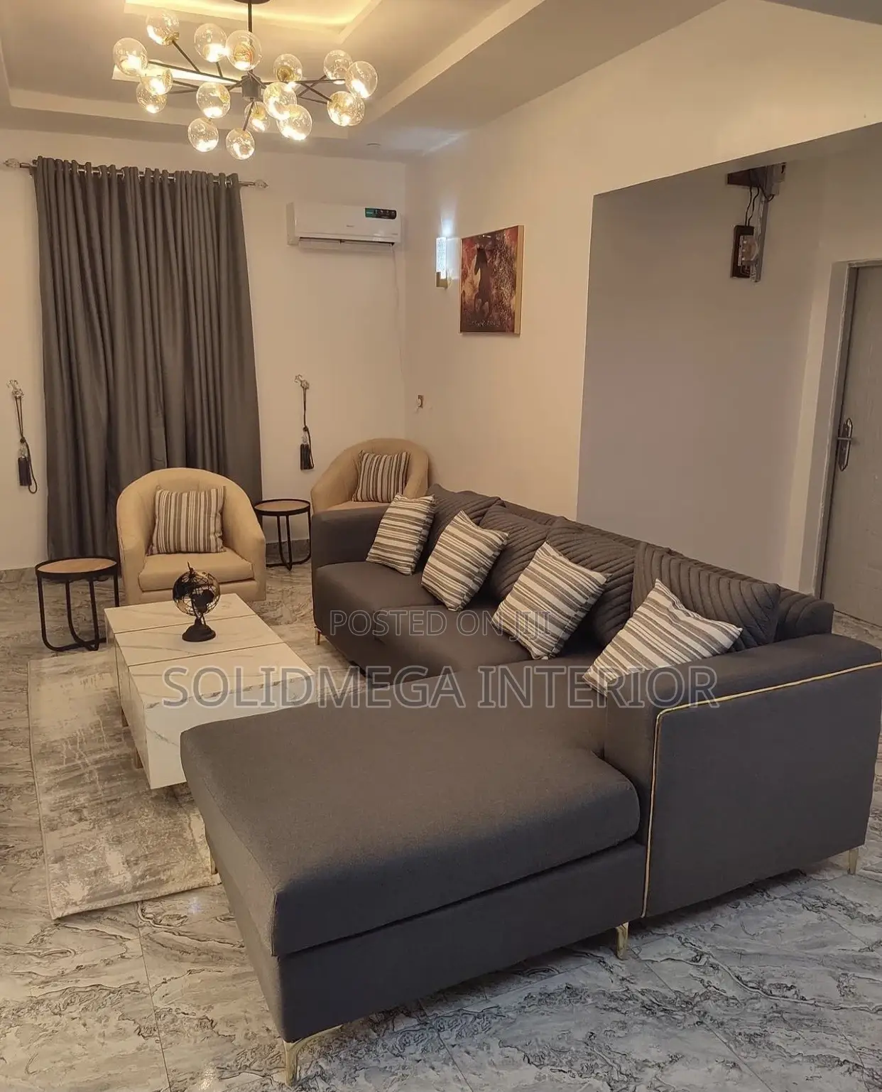 Solid Interior L Sofa