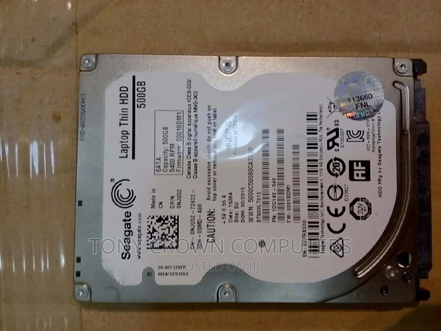 500gb Int Laptop HDD Sata