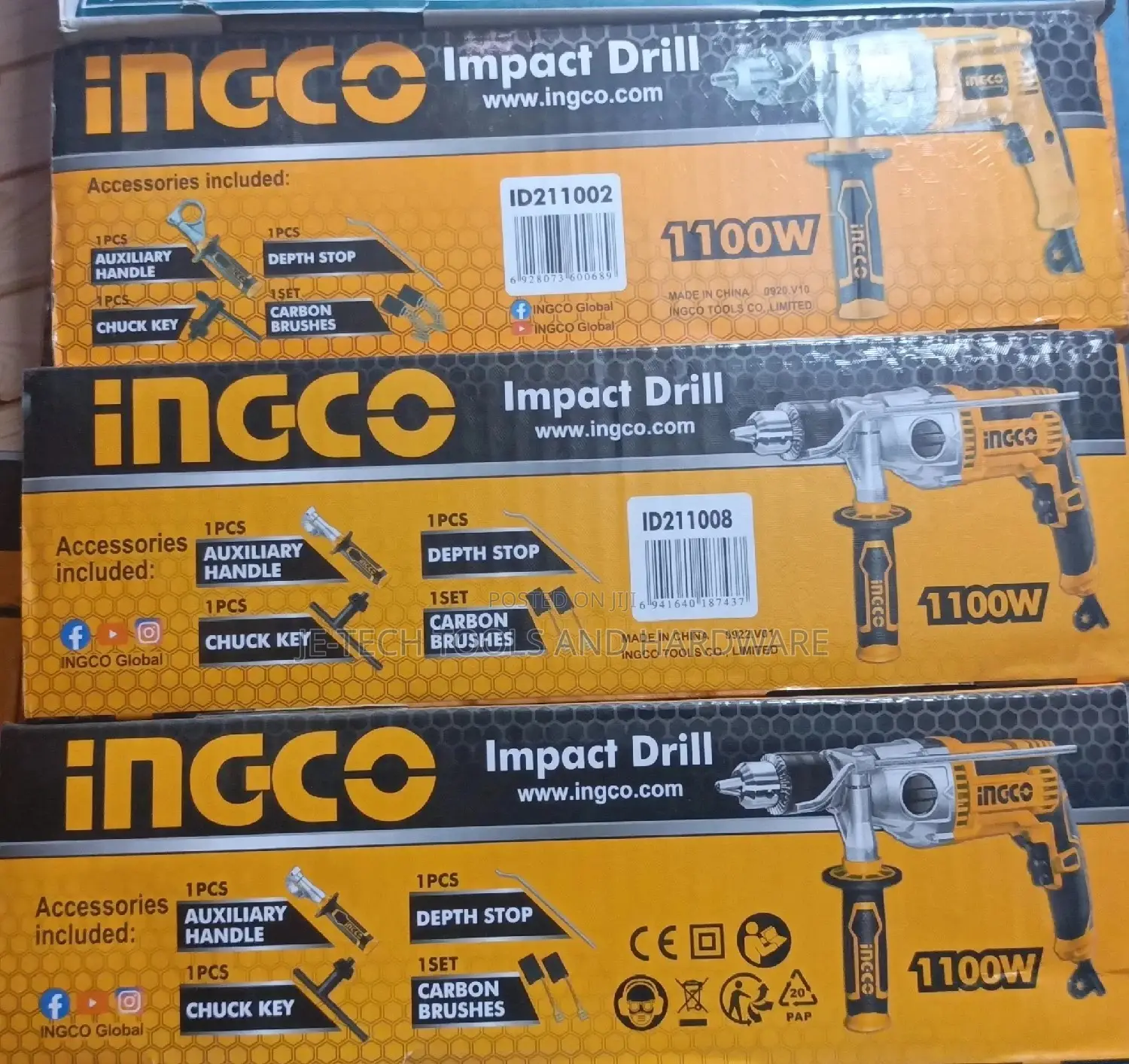 INGCO Impact Drill - 13mm - 1100watts