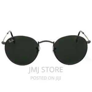 Ray Ban Round Metal Sunglasses - Rb3447 - Black