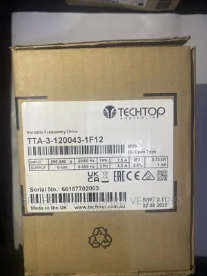 Techtop VFD 0.75kw / 1hp