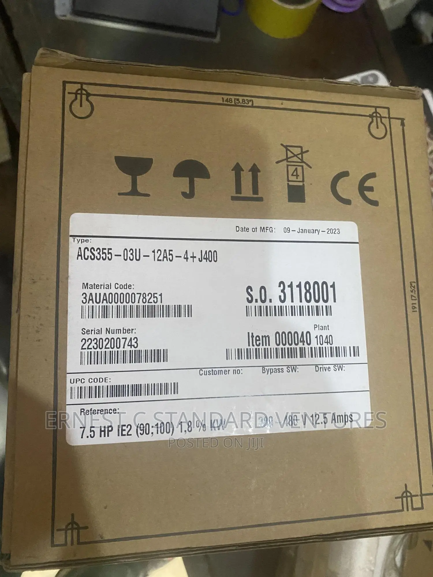ABB Variable Frequency Drive 5.5kw 3f