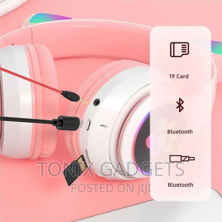 Glowing Wireless Cat Ear Headphones
