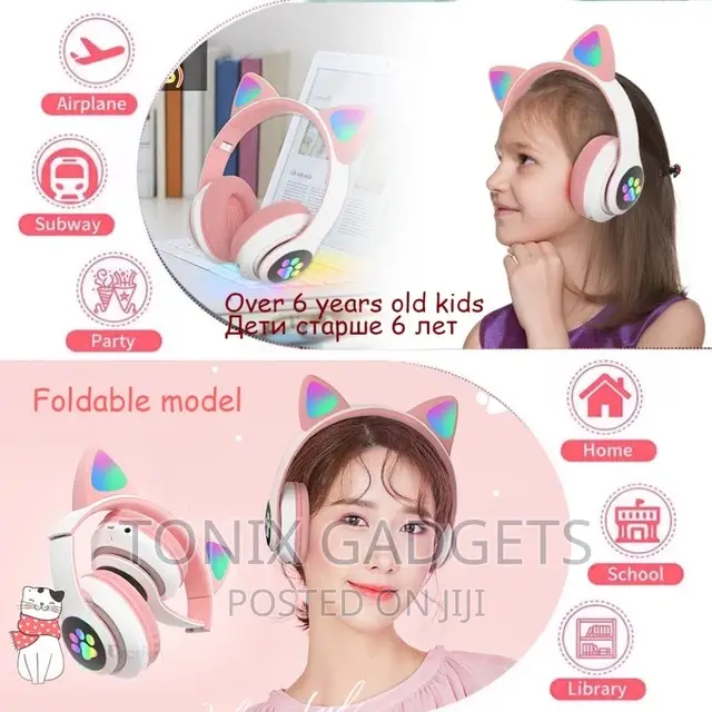 Glowing Wireless Cat Ear Headphones