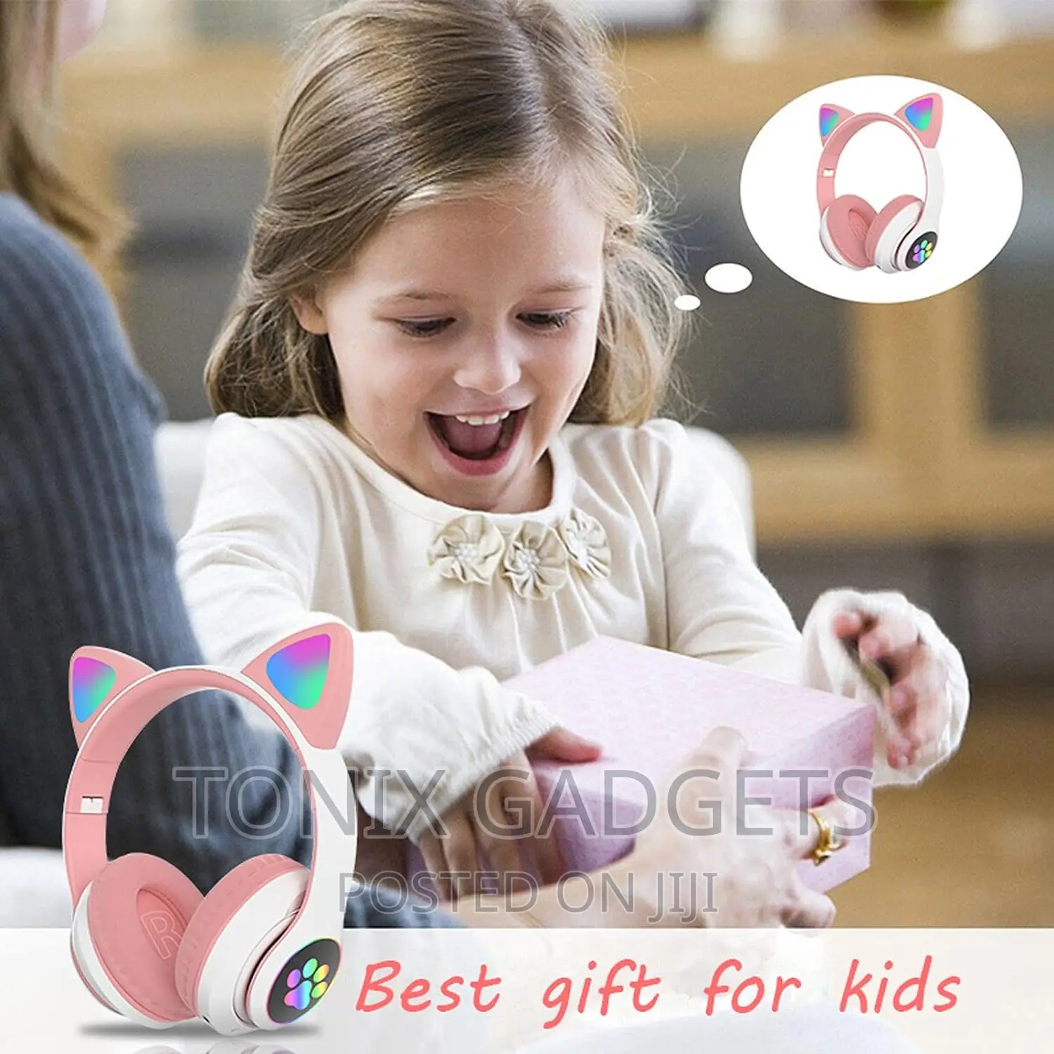 Glowing Wireless Cat Ear Headphones