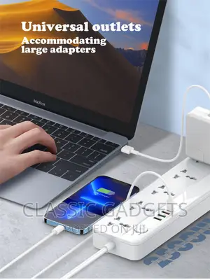 Ldnio Multi-Function 5 Power Sockets +1pd 20W+1qc 18W+2 Auto