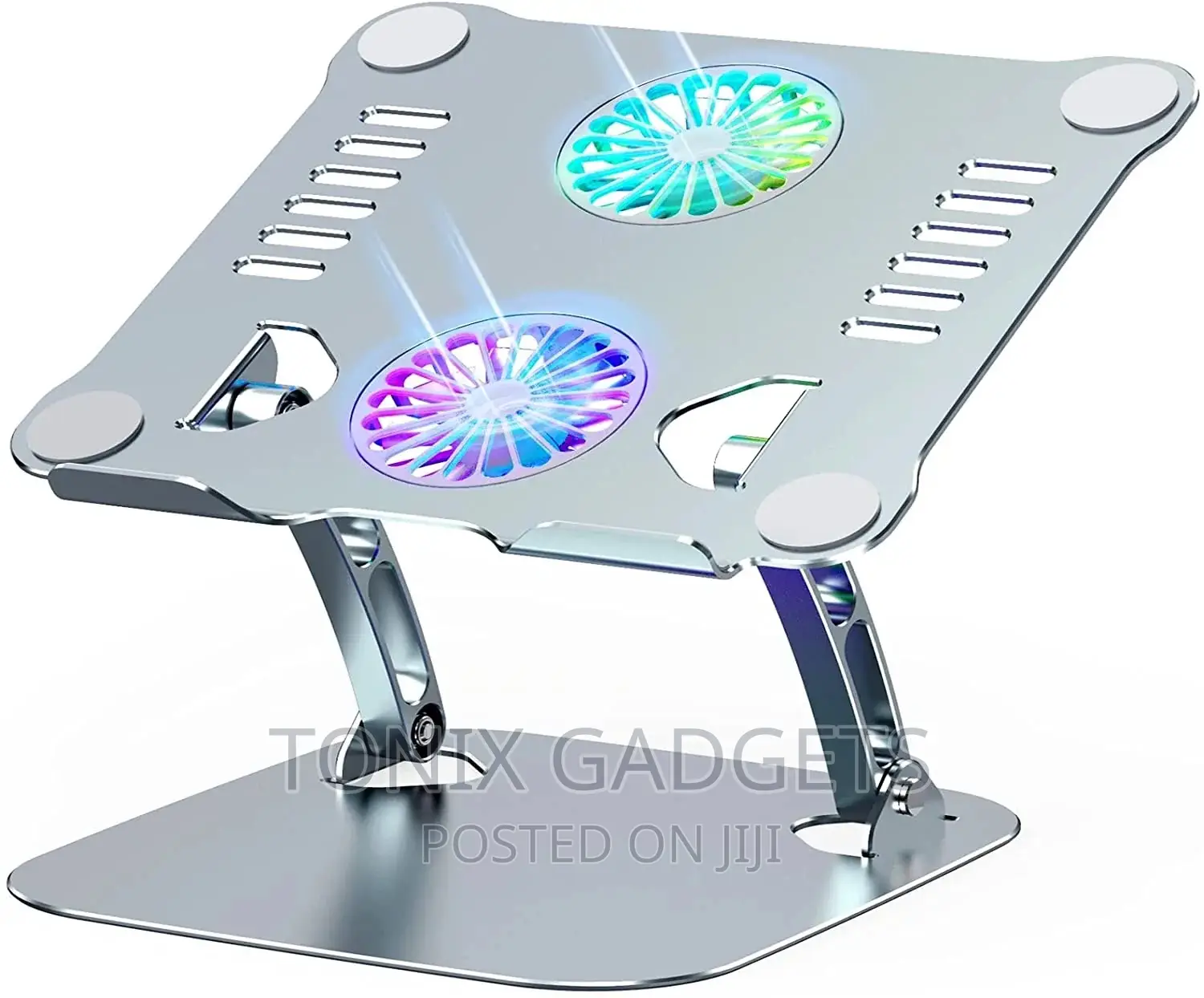 Adjustable Laptop Stand With USB Cooling Fan Heat-Vent