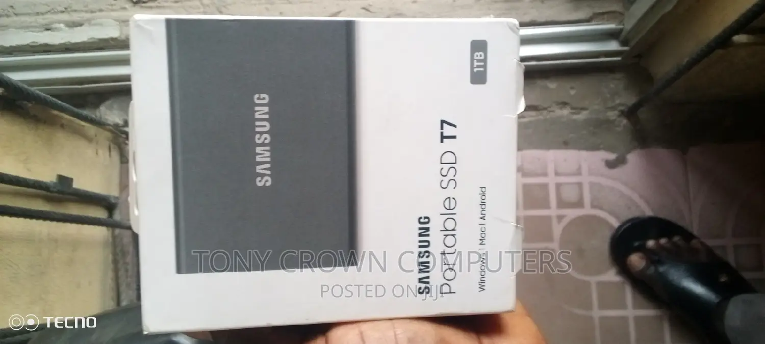 1tb Samsung T7 External SSD Storage