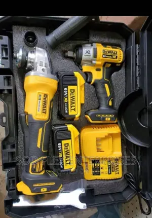 68v 2in1 Dewalt Combo Kit Angle Grinder and Socket Wrench