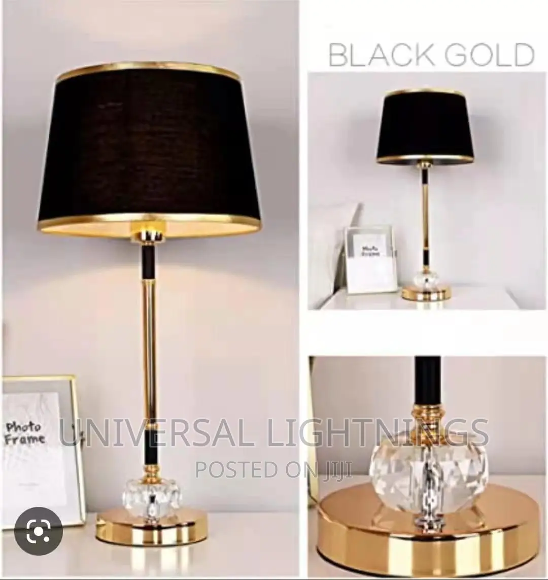 Unique and Latest Bedside Lamp Black Shade