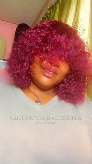 Wine Fringe Wig