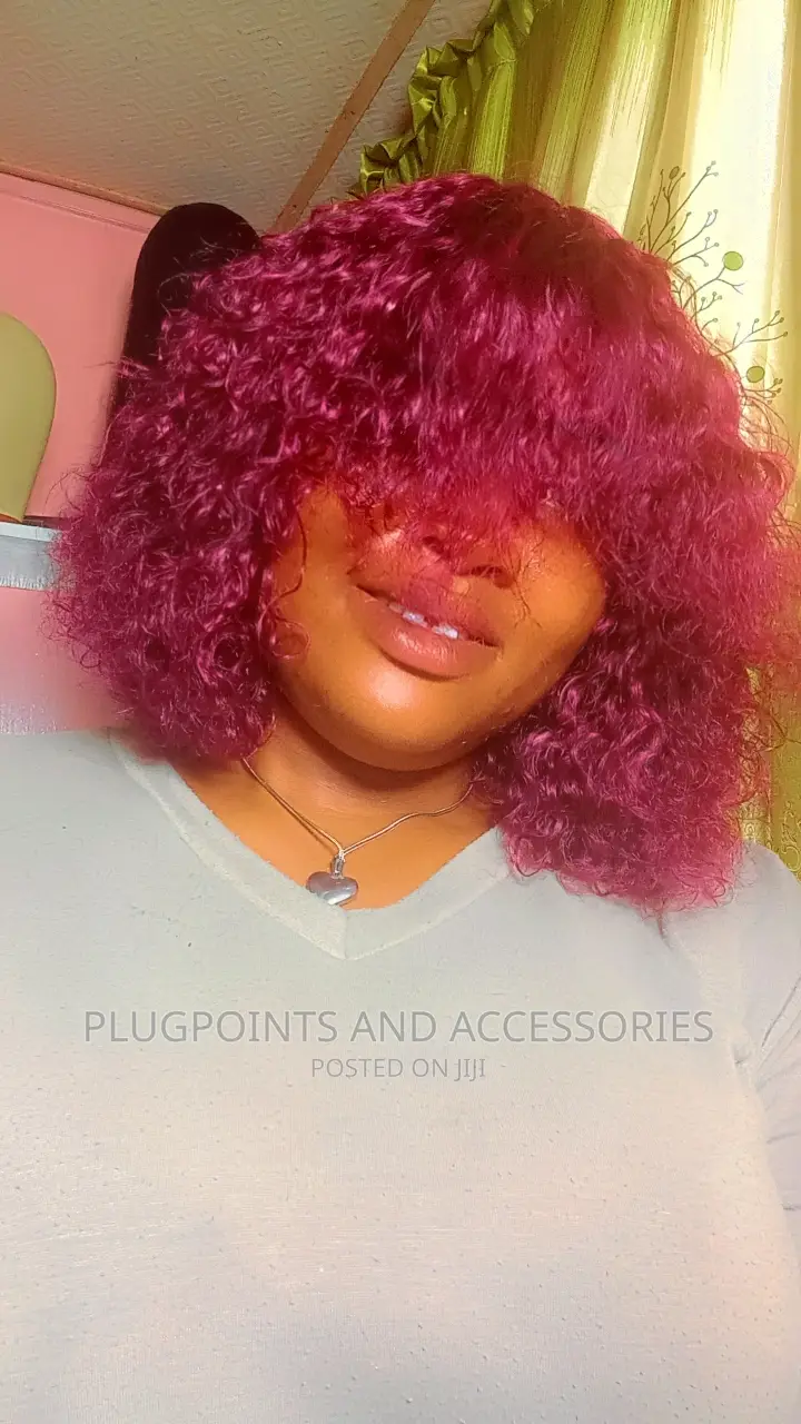 Wine Fringe Wig