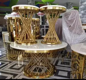 Quality Marble Top Center Table and Two Side Stool