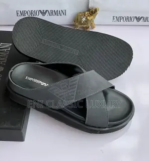 High Quality Designer Slippers Emporio Armani Available