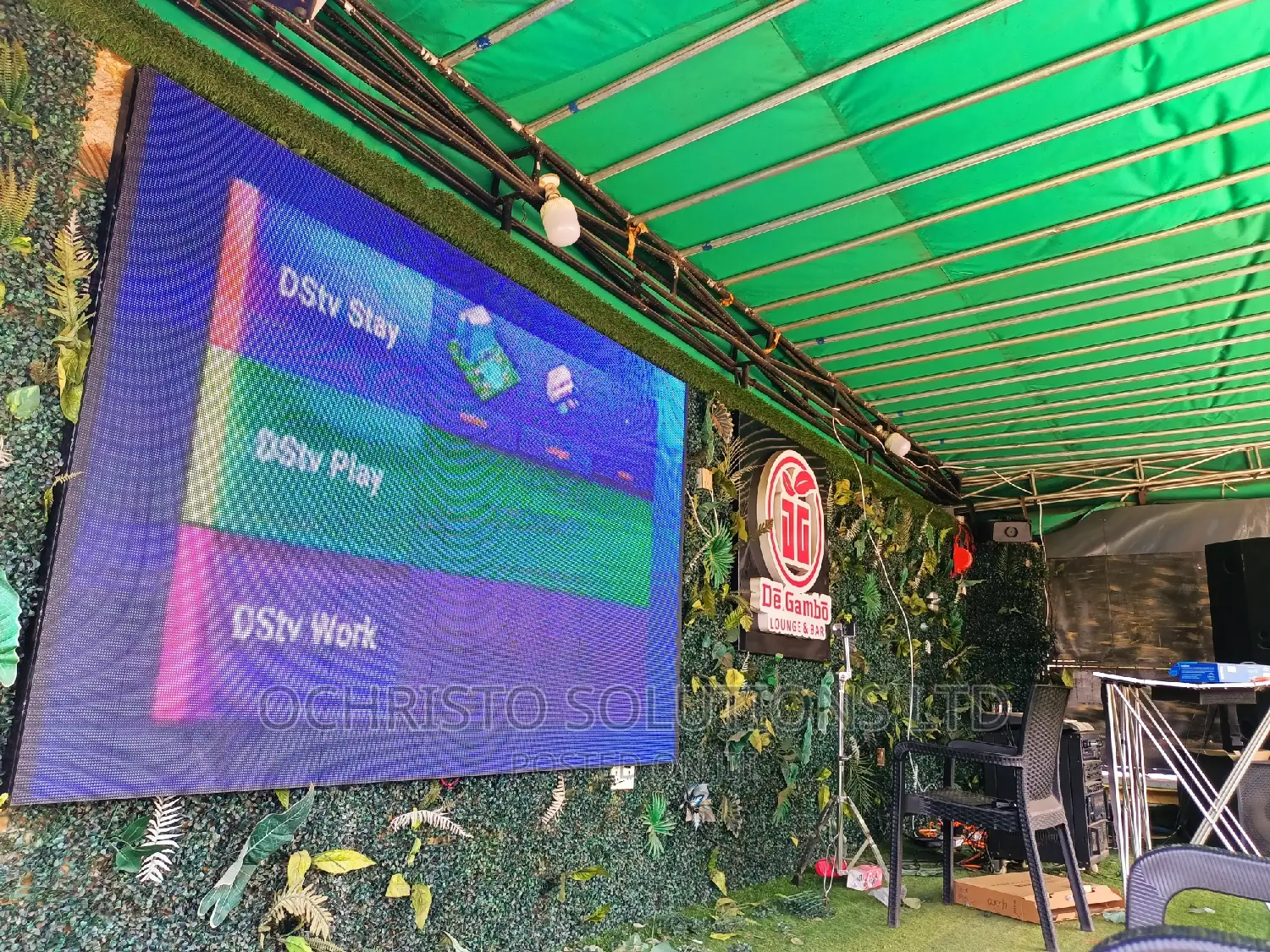 Video Screen for Lounge