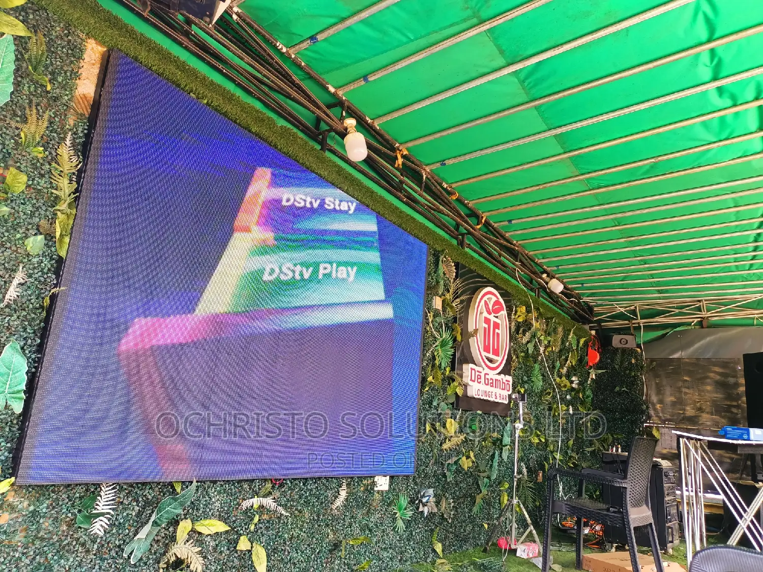 Video Screen for Lounge