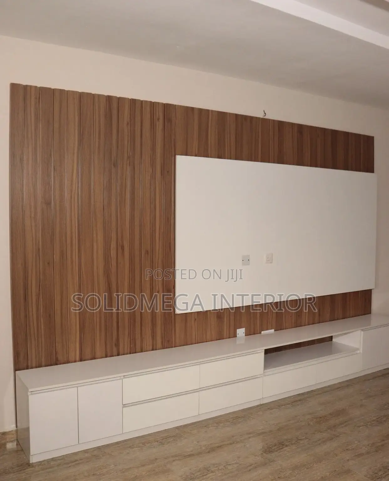 Solid Interior Wall Tv Stand