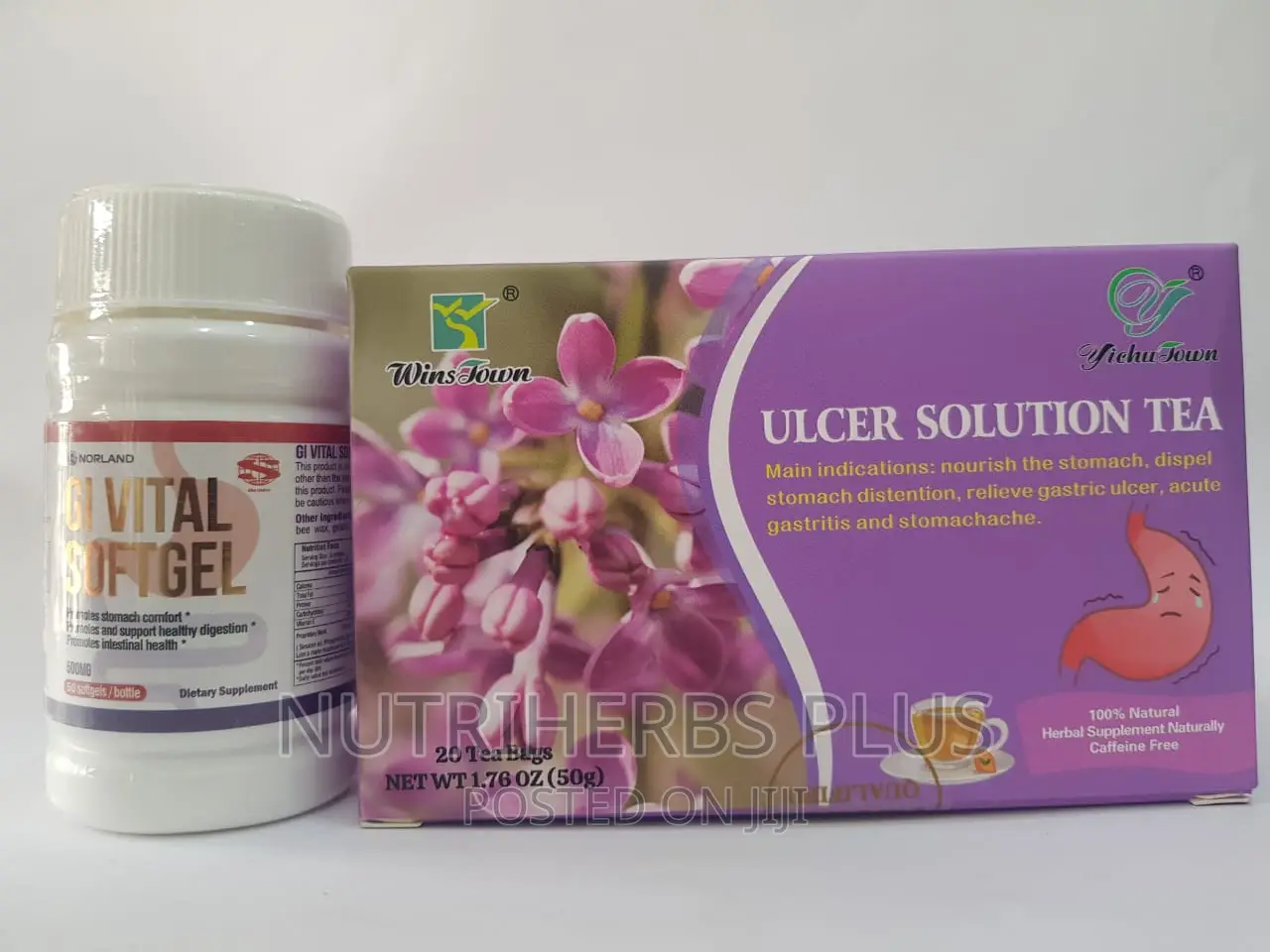 Gi Vital Gel + Ulcer Solution Tea:Treats Stubborn Ulcer