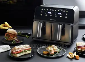 Salter 7.6L Stainless Steel Dual Air Fryer