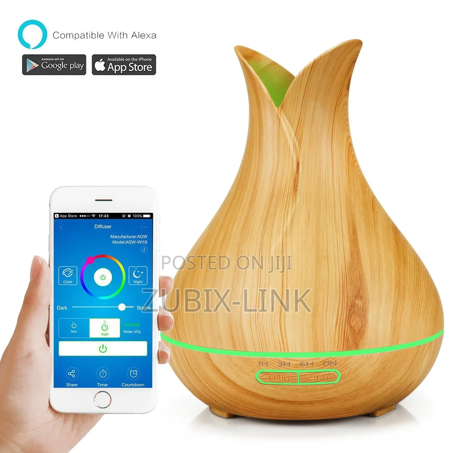 Wi-Fi Smart Humidifier Oil Aroma Diffuser