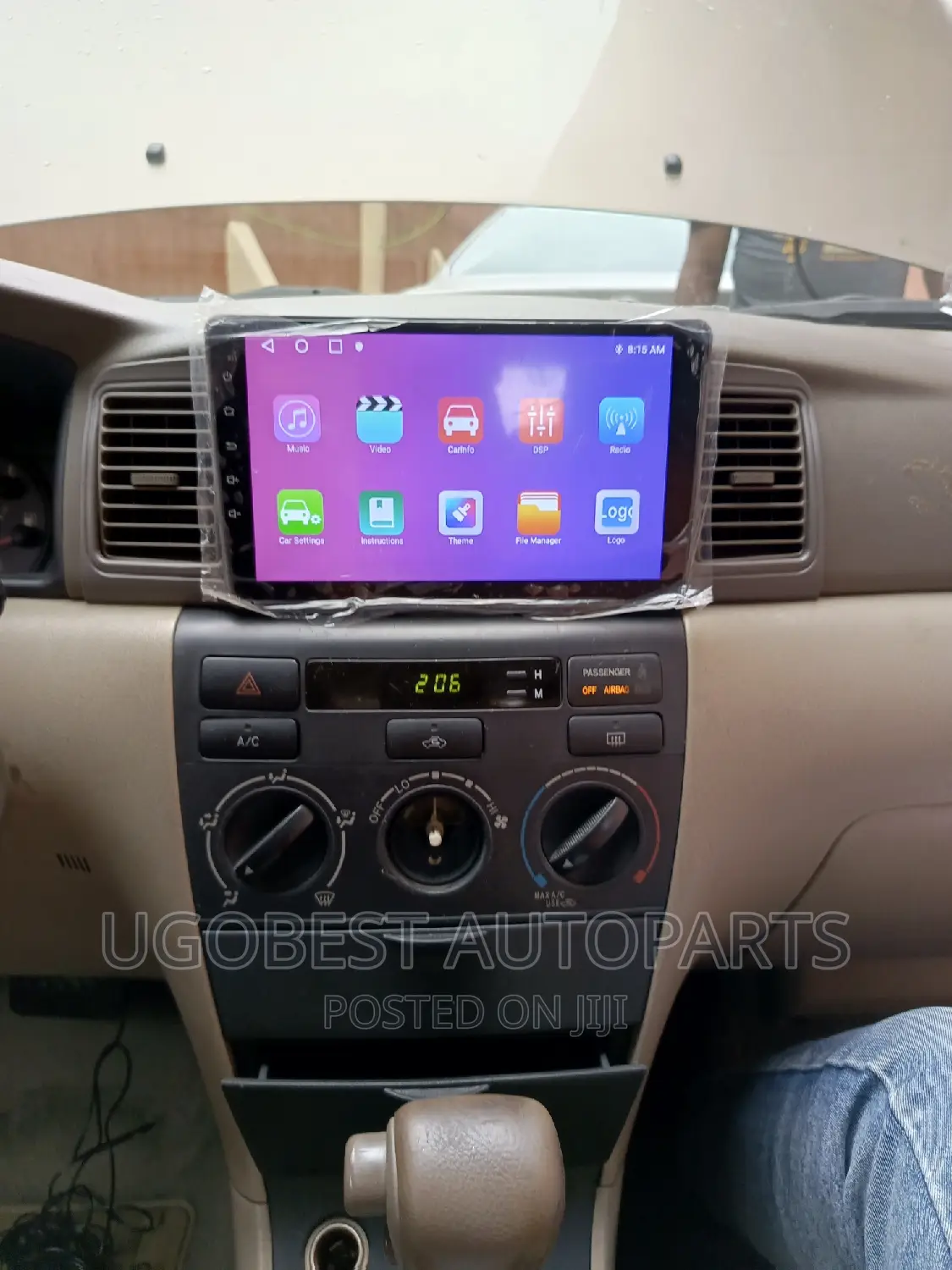 Toyota Corolla S Android Screen With GPS Navigation (Map)