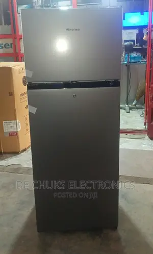 Brand New Hisense 205 Liters Double Door Refrigerator-Silver