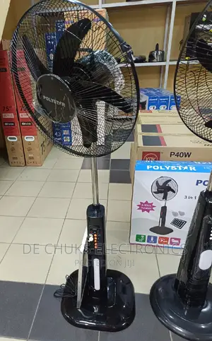 Brand New Polystar 16"Inch With Solar Panel/Rechargeable Fan