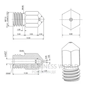 0.4mm Nozzle For 3d Printer Hotend Part
