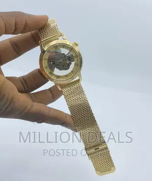 Meshed Bracelet Strap Men's Wrist Watch