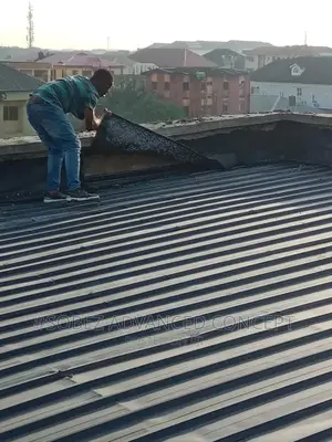 Flat Black Colored Long Span Roofing