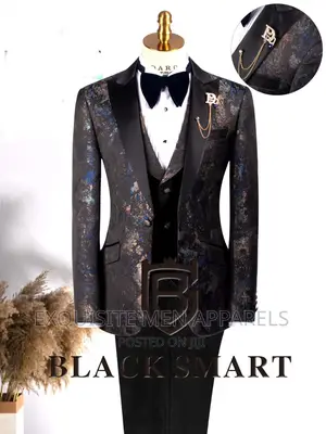 Italian Style Tuxedo Black-Smart Men's Suit