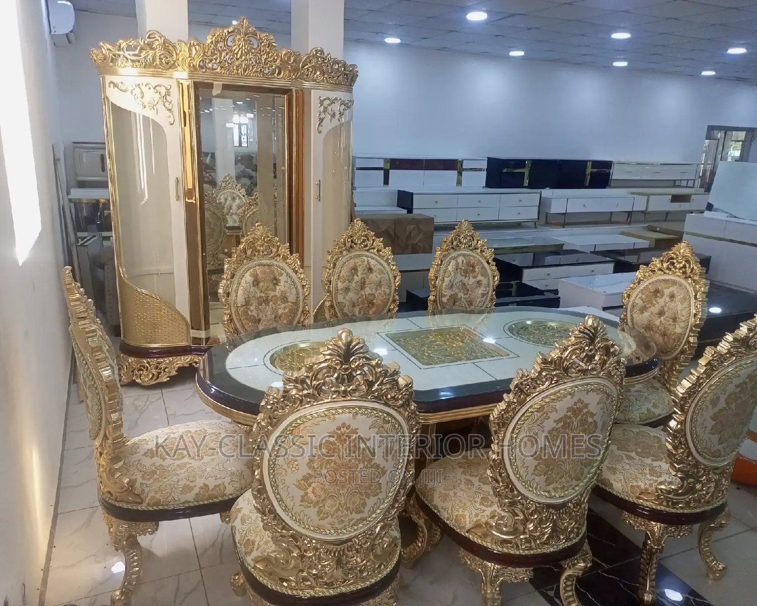 Luxuryturkish Royal 8 Setters Dining Table