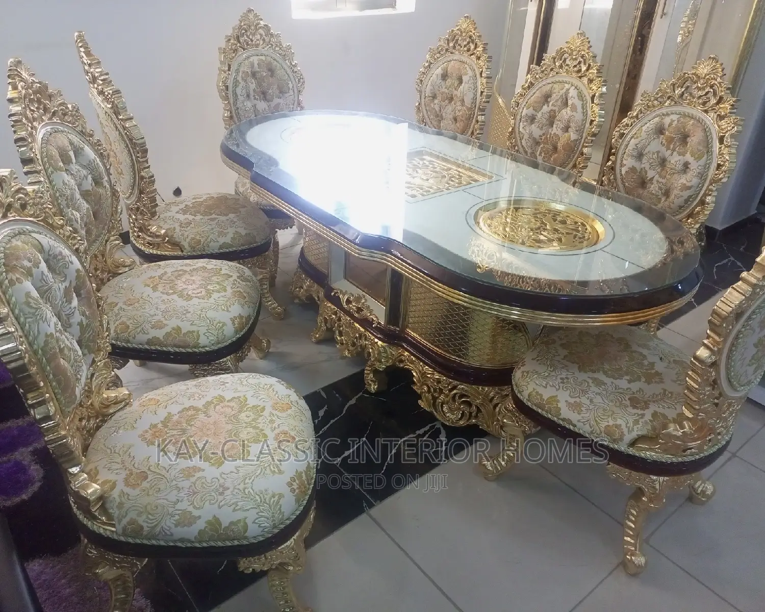 Luxuryturkish Royal 8 Setters Dining Table
