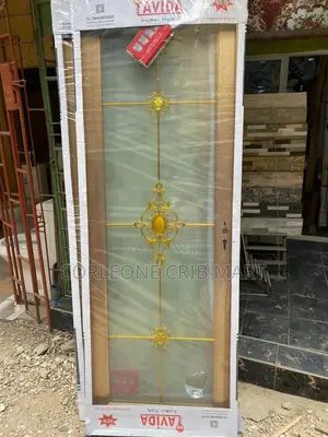Toilet Glass Golden Coloured Turkey Door