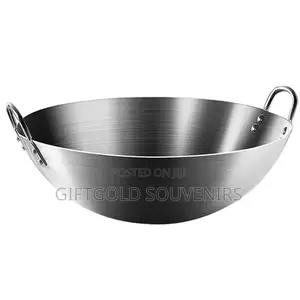 Professional Stainless Steel 60cm Wok Kitchen Utensils Fry