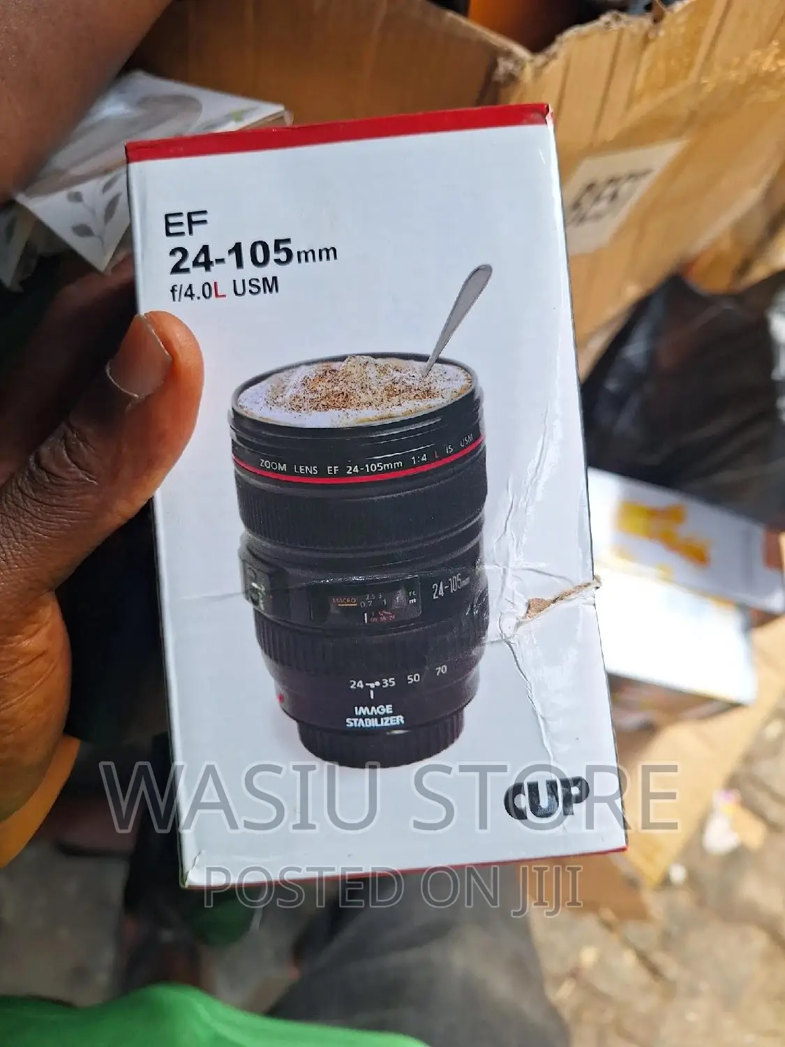 Plastic Round Camera Lens Mug
