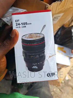 Plastic Round Camera Lens Mug
