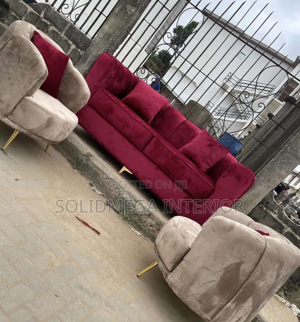 Solid Interior 3 Seater and 2 Single Seater
