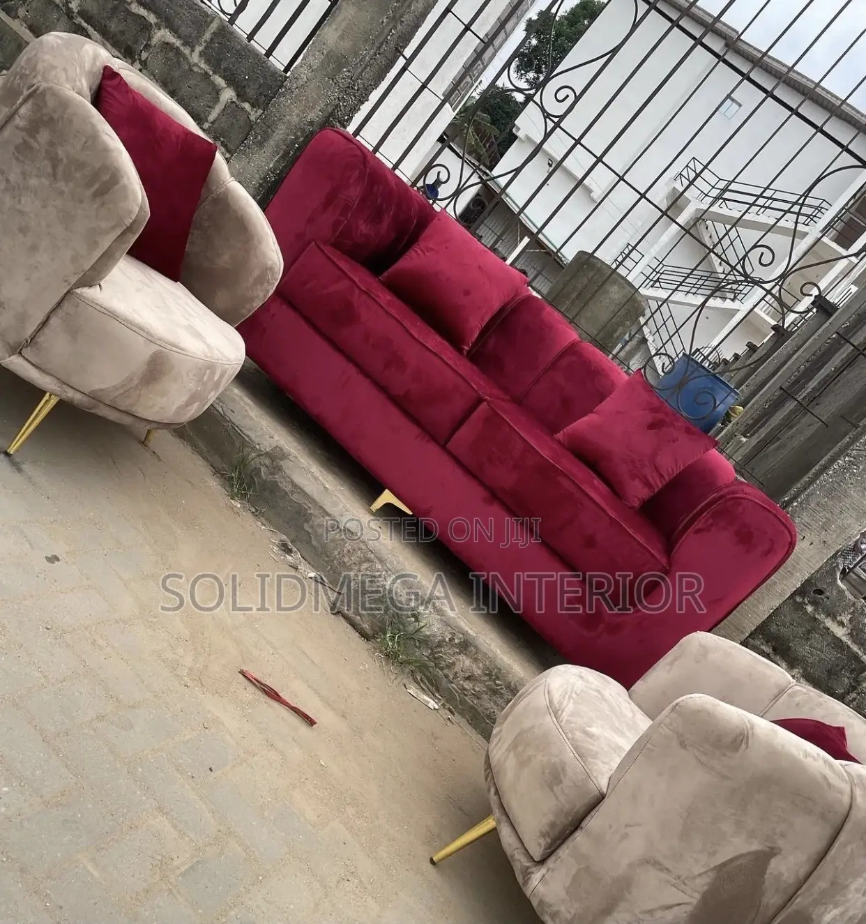 Solid Interior 3 Seater and 2 Single Seater