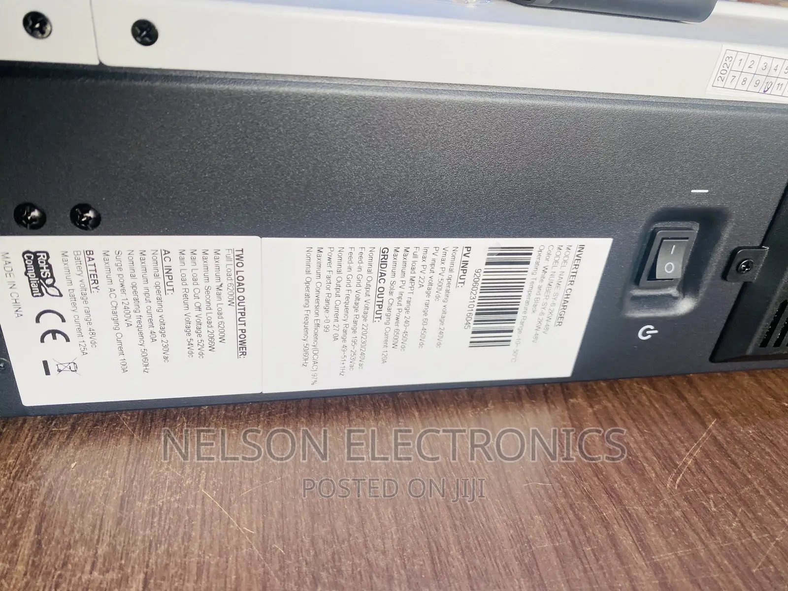 Sunfield 6.2kva Hybrid Inverter With 120A Charge Controller