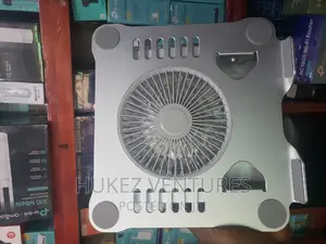 360° Rotating Aluminum Laptop Stand With Electric Fan