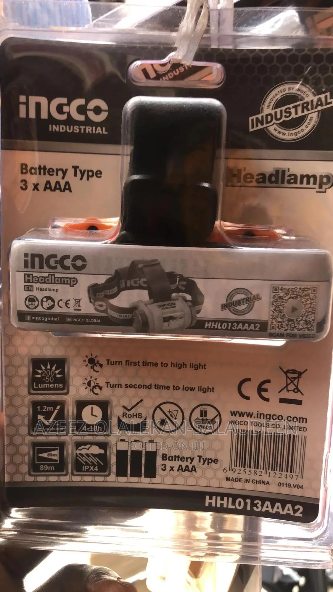 Ingco Head Lamp Industrial