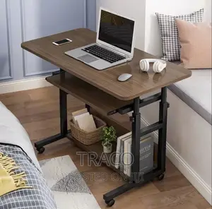 Larger Size Laptop Table (White and Black)