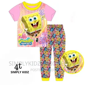 Sponge Bob Cartoon Character Pyjamas