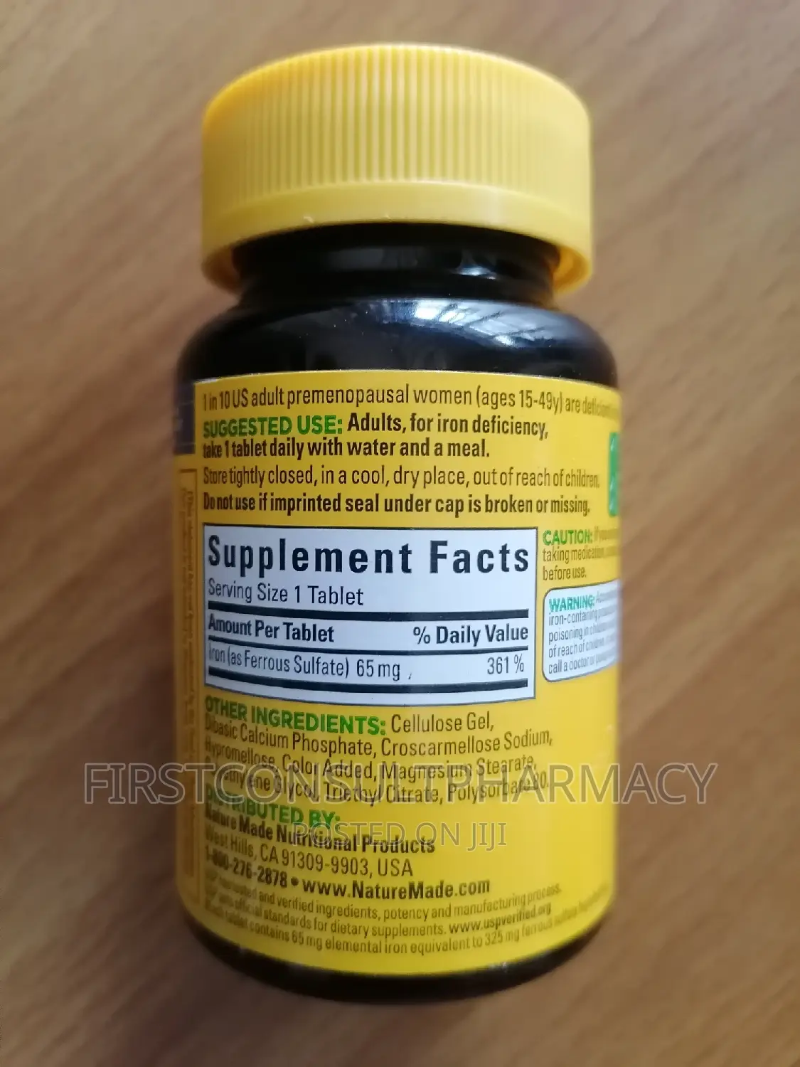 Nature Made Iron 65mg X 180