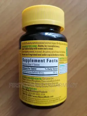 Nature Made Iron 65mg X 180