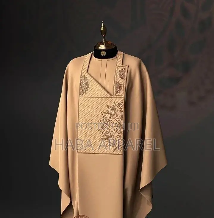 Agbada Design With Monogram Embroidery